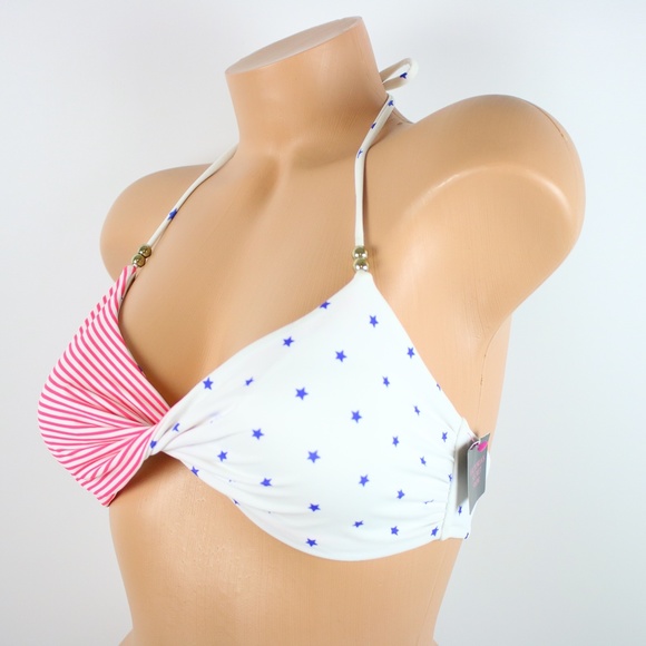 Victoria's Secret Striped Star Twisted Bikini Top - Picture 2 of 13